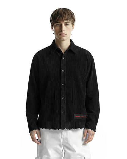 WildFlex Premium Make Art Black Ribbed Shirt for Men