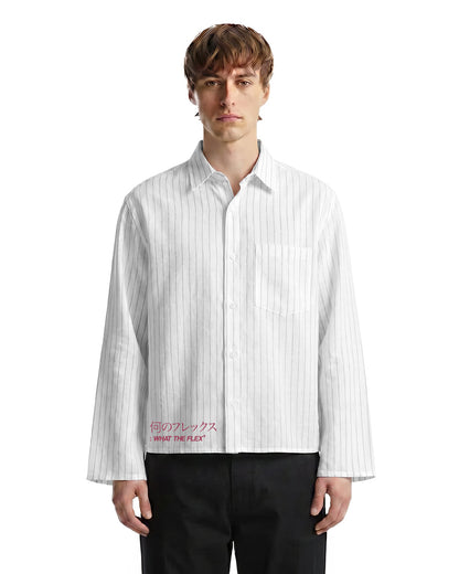 WildFlex Premium Linen Striped Button-Down Shirt for Men