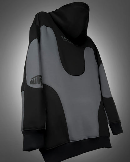 WildFlex Shadow Grey Urban Oversized Hoodie