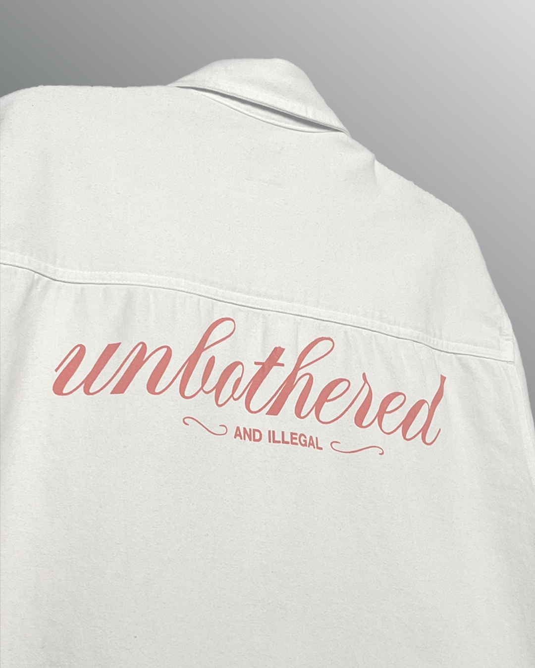 WildFlex Premium Unbothered Cream Half Sleeve Denim Shirt for Men
