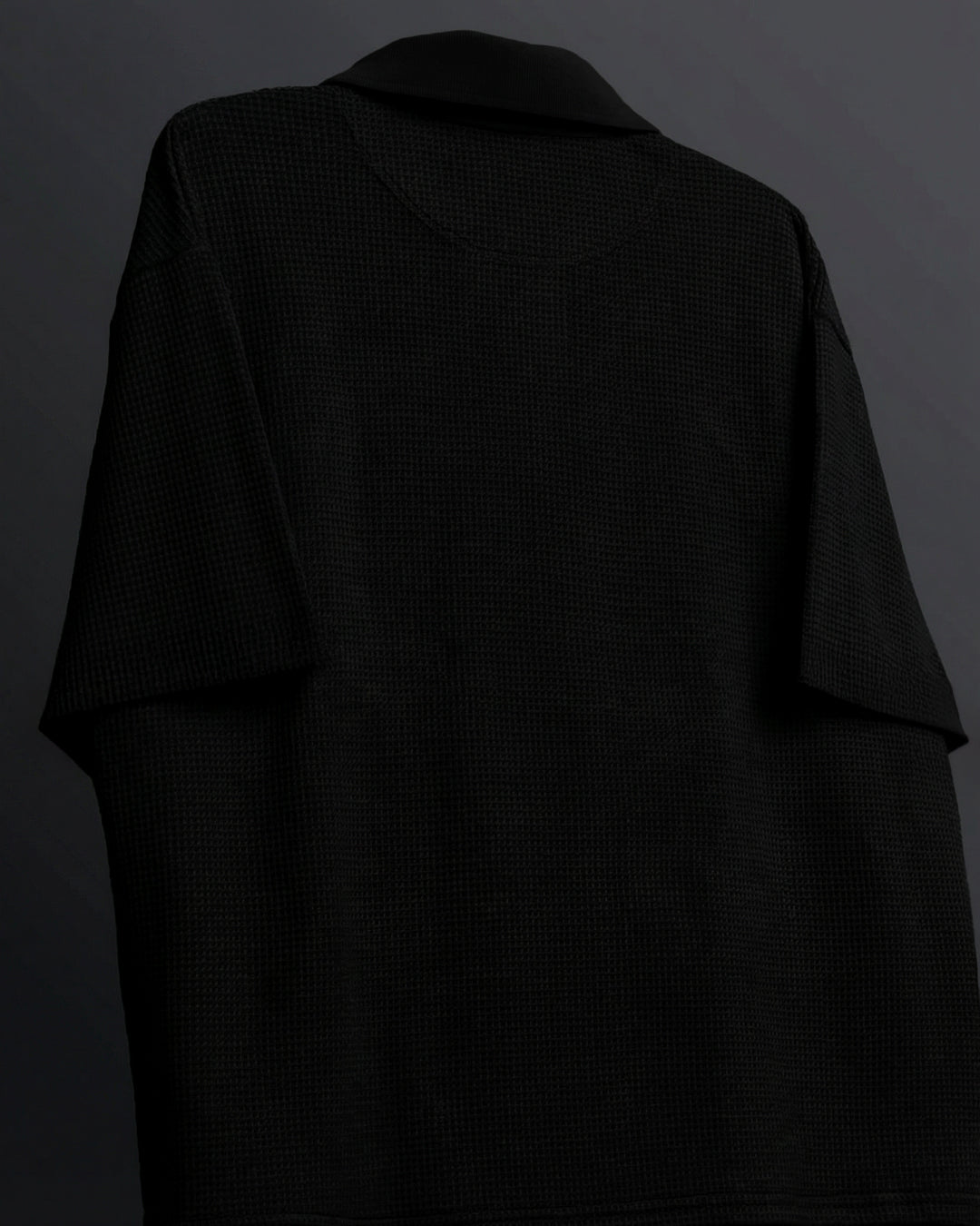 WildFlex Ash Black Premium Cotton Zip Polo